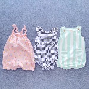 Baby Girl Romper Bundle 6-12m